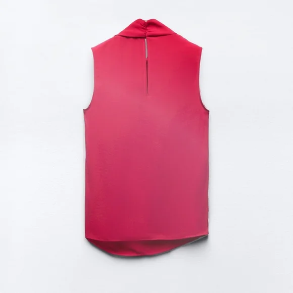 🆕️ Zara Sleeveless Pleated Top - Picture 3 of 3